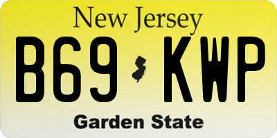 NJ license plate B69KWP