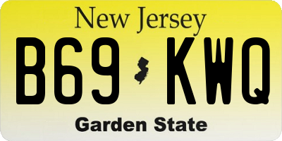 NJ license plate B69KWQ