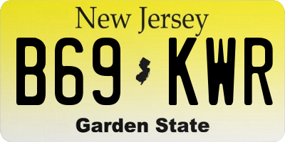 NJ license plate B69KWR