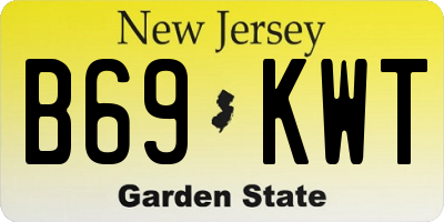 NJ license plate B69KWT