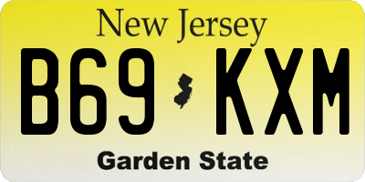 NJ license plate B69KXM