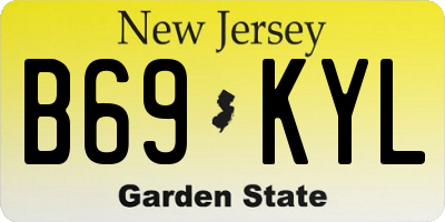 NJ license plate B69KYL