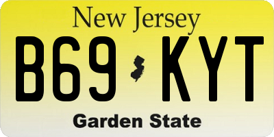 NJ license plate B69KYT