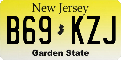 NJ license plate B69KZJ