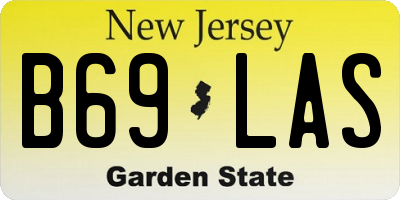 NJ license plate B69LAS
