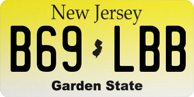 NJ license plate B69LBB