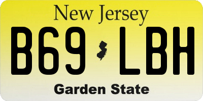NJ license plate B69LBH