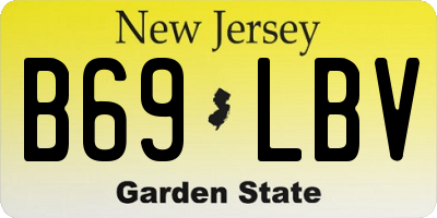 NJ license plate B69LBV