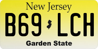 NJ license plate B69LCH