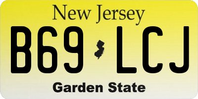 NJ license plate B69LCJ
