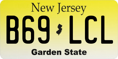 NJ license plate B69LCL