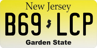 NJ license plate B69LCP