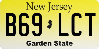 NJ license plate B69LCT