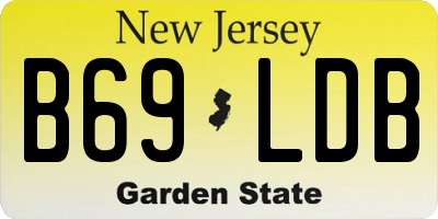 NJ license plate B69LDB