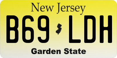 NJ license plate B69LDH