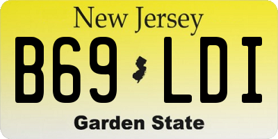 NJ license plate B69LDI