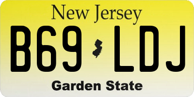 NJ license plate B69LDJ