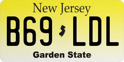 NJ license plate B69LDL