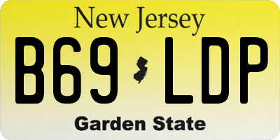NJ license plate B69LDP