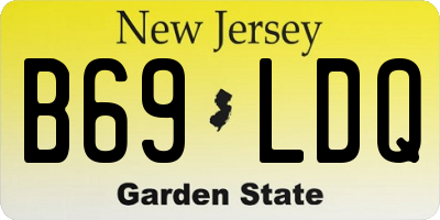 NJ license plate B69LDQ