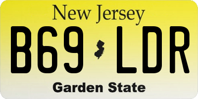 NJ license plate B69LDR