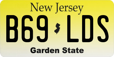 NJ license plate B69LDS