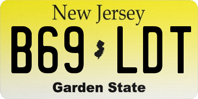 NJ license plate B69LDT