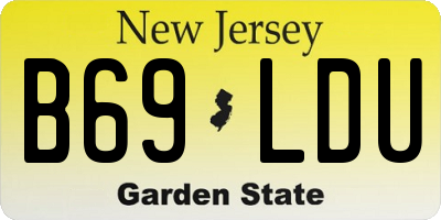 NJ license plate B69LDU