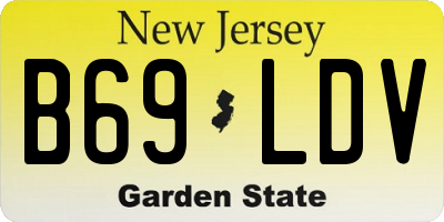 NJ license plate B69LDV