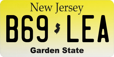 NJ license plate B69LEA