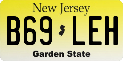 NJ license plate B69LEH