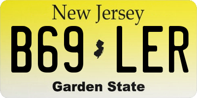 NJ license plate B69LER