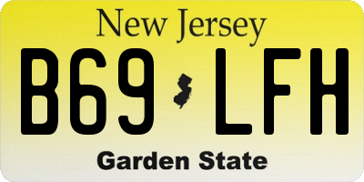 NJ license plate B69LFH