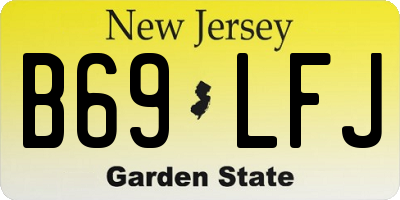 NJ license plate B69LFJ