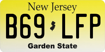 NJ license plate B69LFP