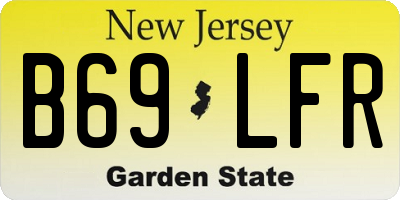 NJ license plate B69LFR
