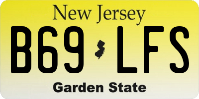 NJ license plate B69LFS
