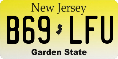 NJ license plate B69LFU