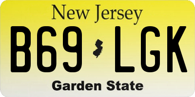 NJ license plate B69LGK