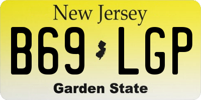 NJ license plate B69LGP