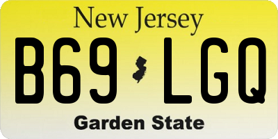 NJ license plate B69LGQ