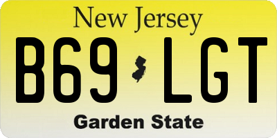 NJ license plate B69LGT