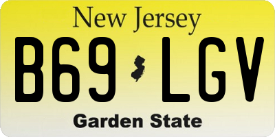 NJ license plate B69LGV