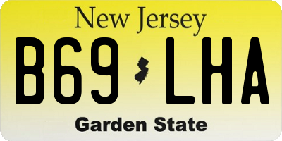NJ license plate B69LHA