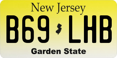 NJ license plate B69LHB