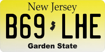 NJ license plate B69LHE