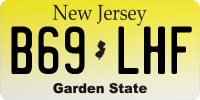 NJ license plate B69LHF