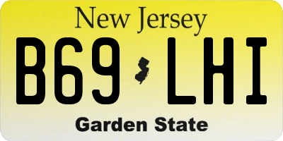 NJ license plate B69LHI