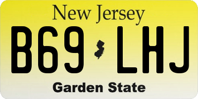 NJ license plate B69LHJ