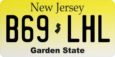 NJ license plate B69LHL